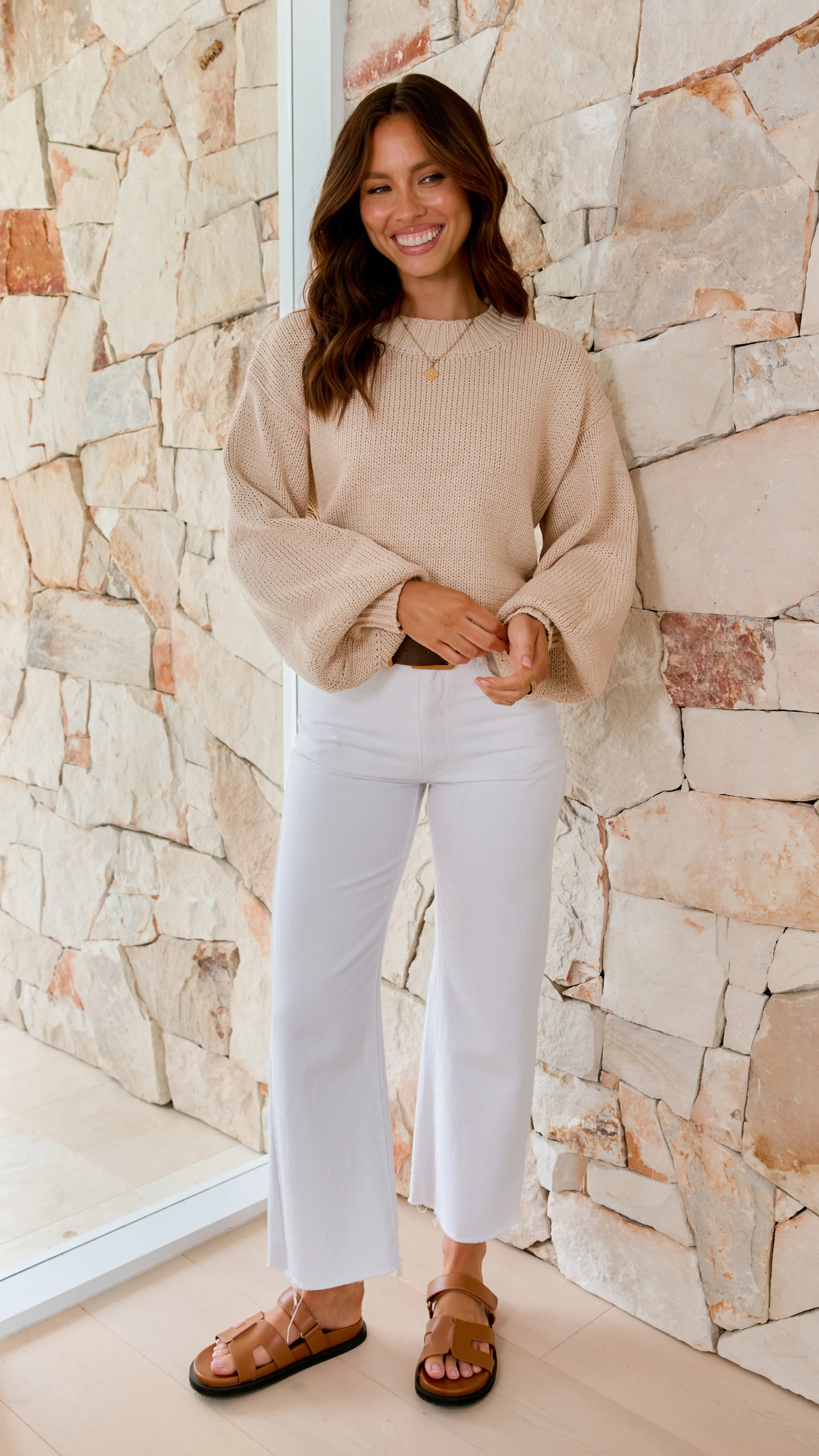 Sydney Knitted Jumper - Cream