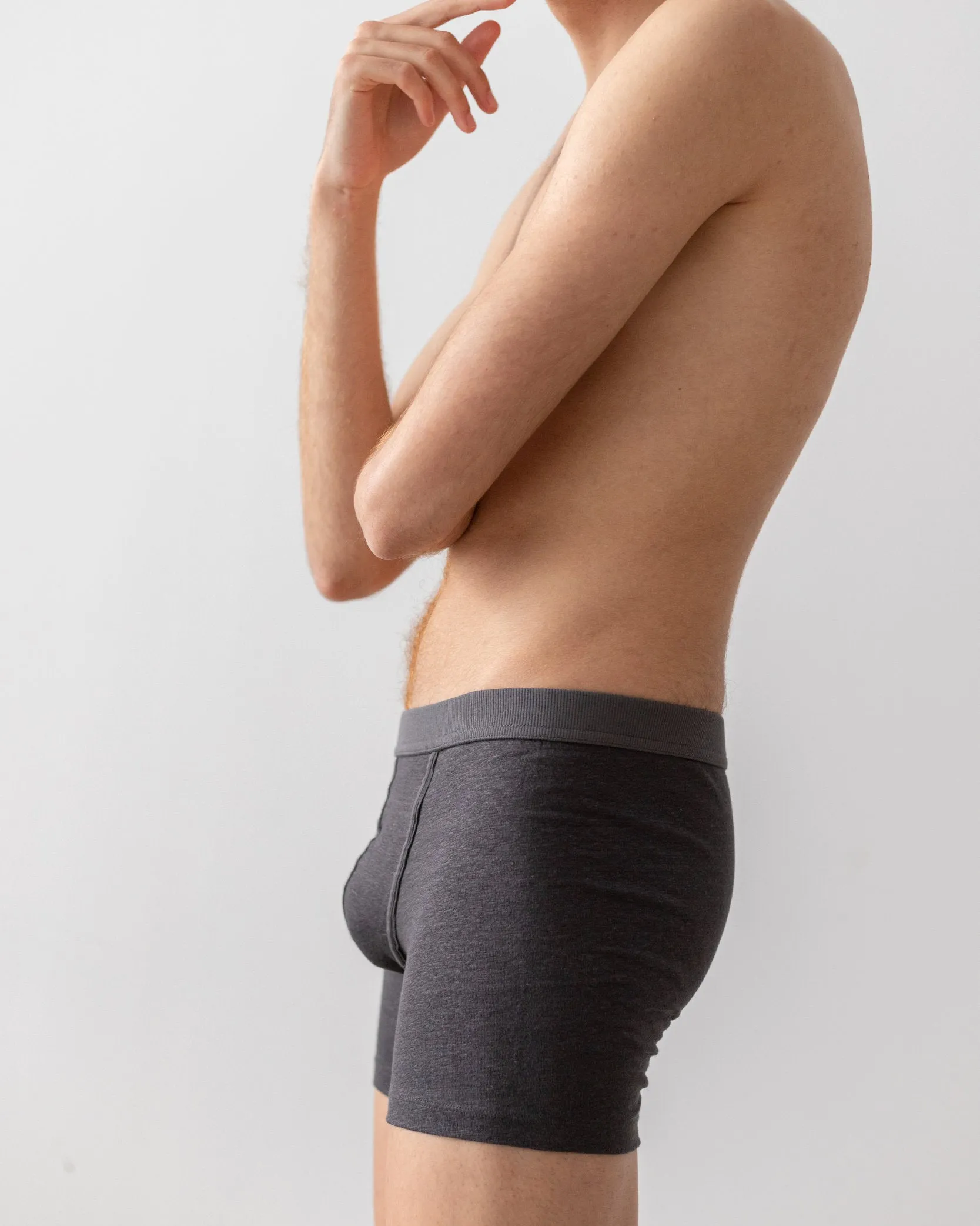 TA-CT Cervin Linen Boxer Briefs - Anthracite