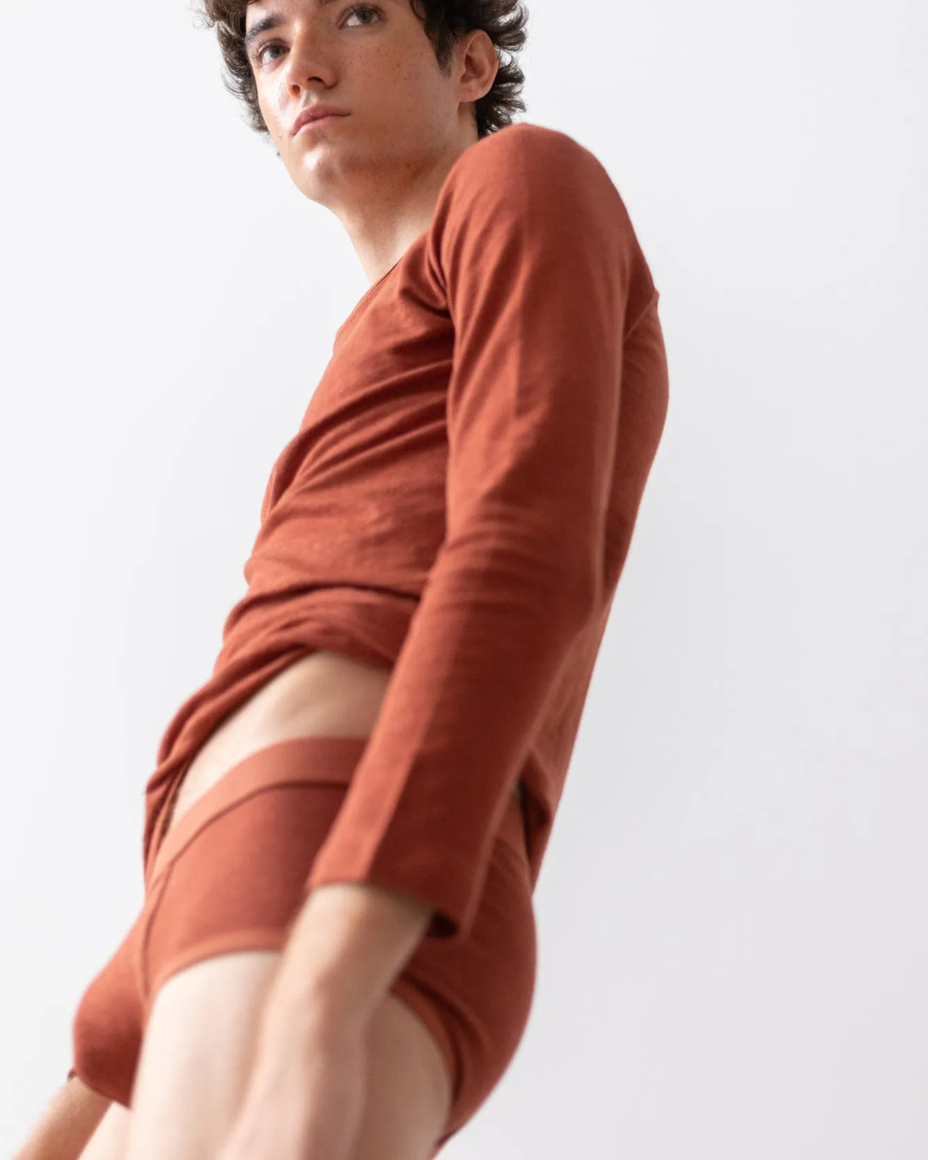 TA-CT Denali Linen Briefs - Rust