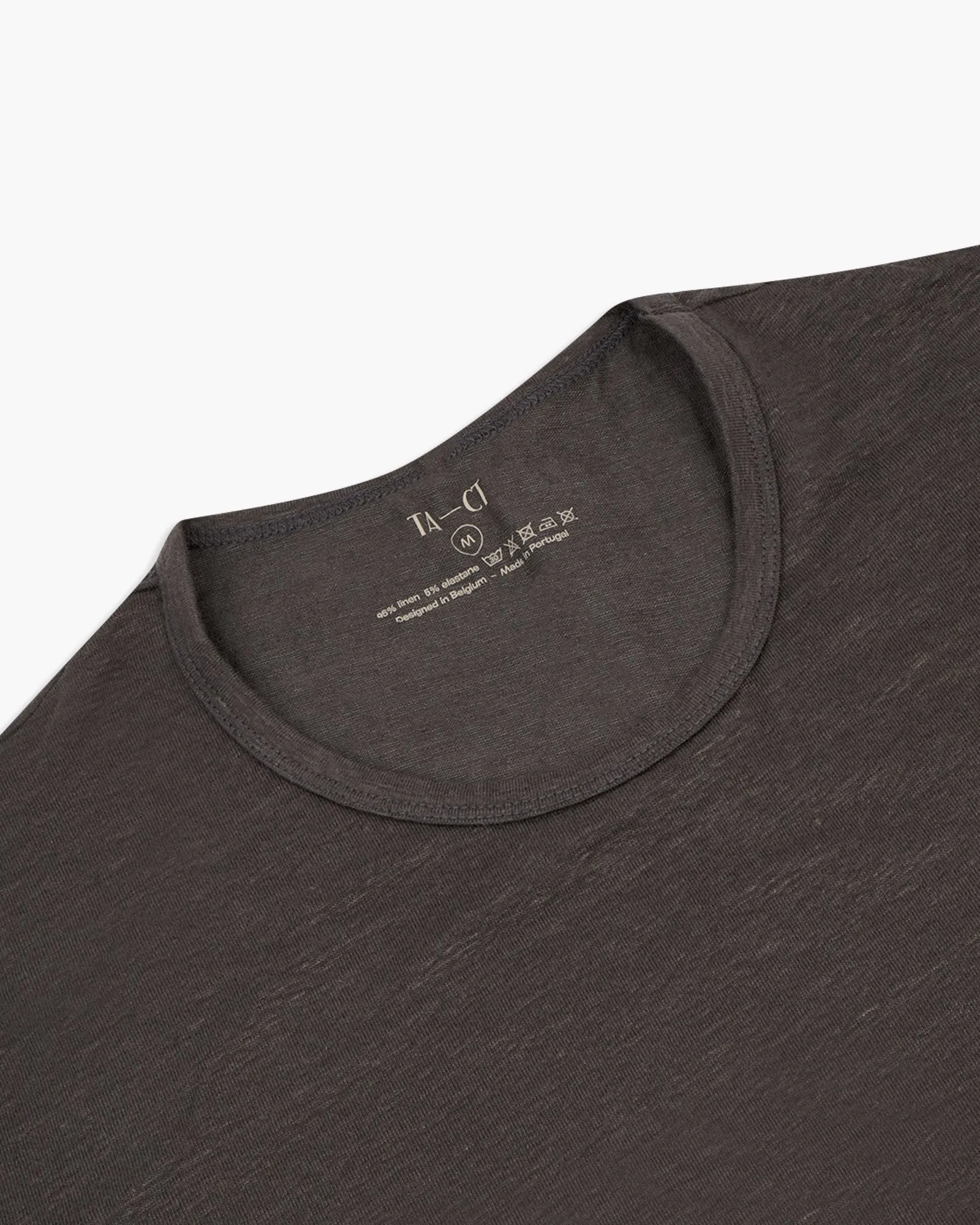 TA-CT Kern Linen T Shirt - Anthracite