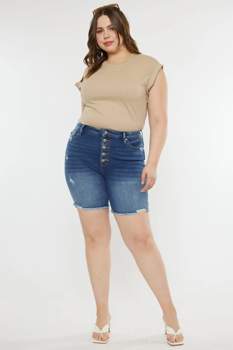 Tammy Ultra High Rise Bermuda Shorts (Plus Size)