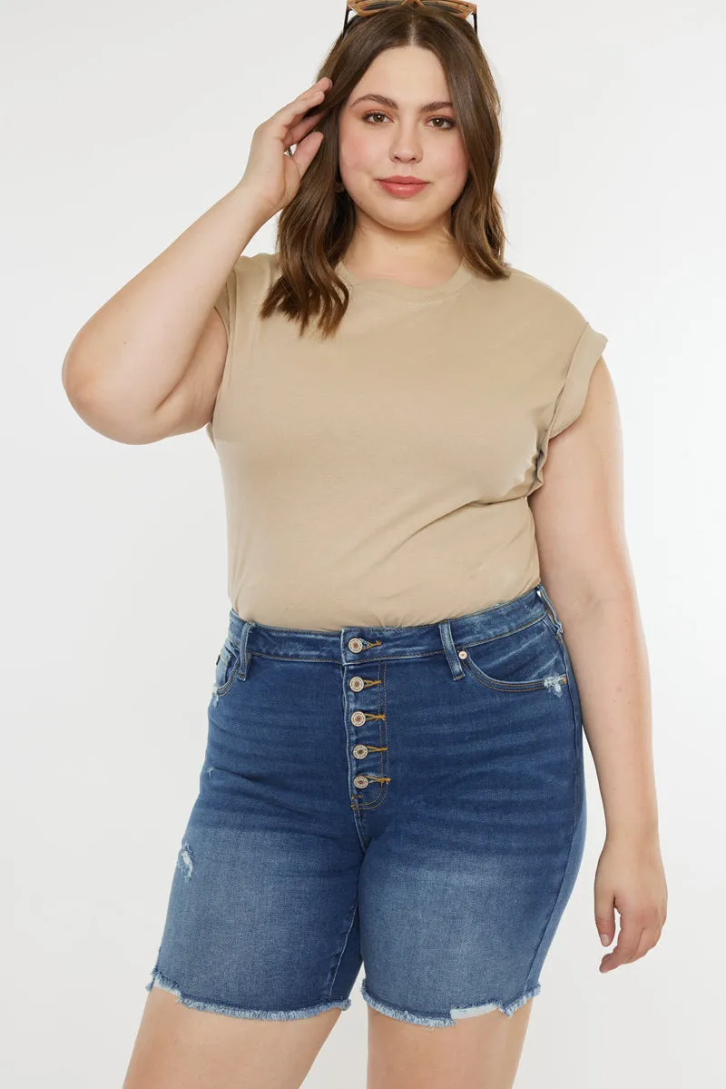Tammy Ultra High Rise Bermuda Shorts (Plus Size)