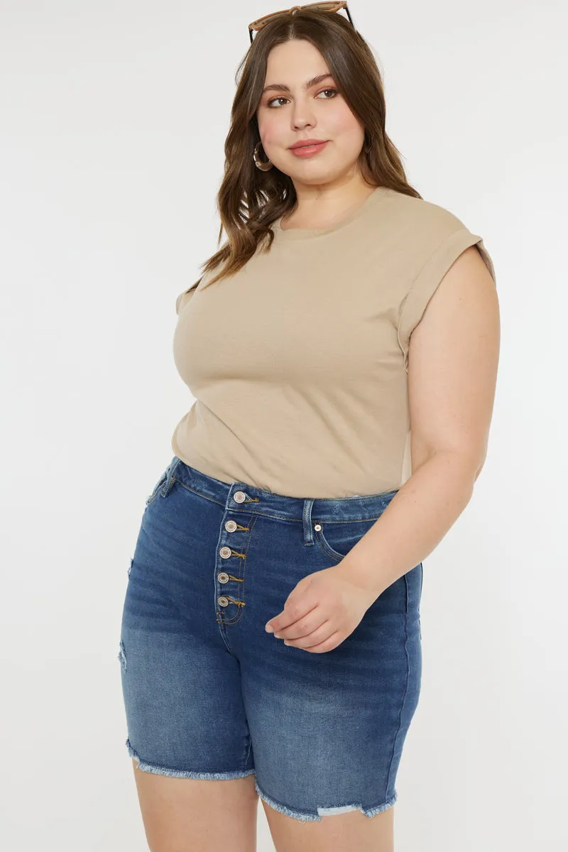 Tammy Ultra High Rise Bermuda Shorts (Plus Size)