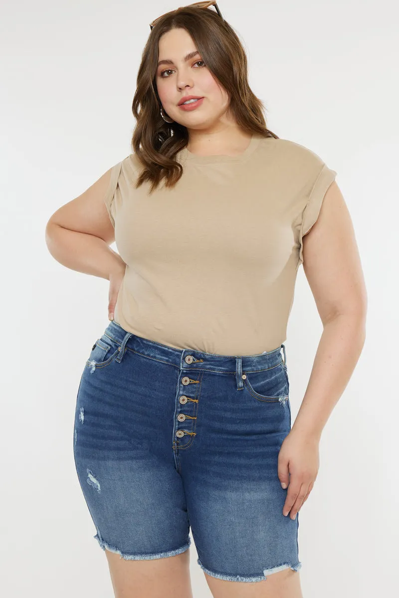 Tammy Ultra High Rise Bermuda Shorts (Plus Size)