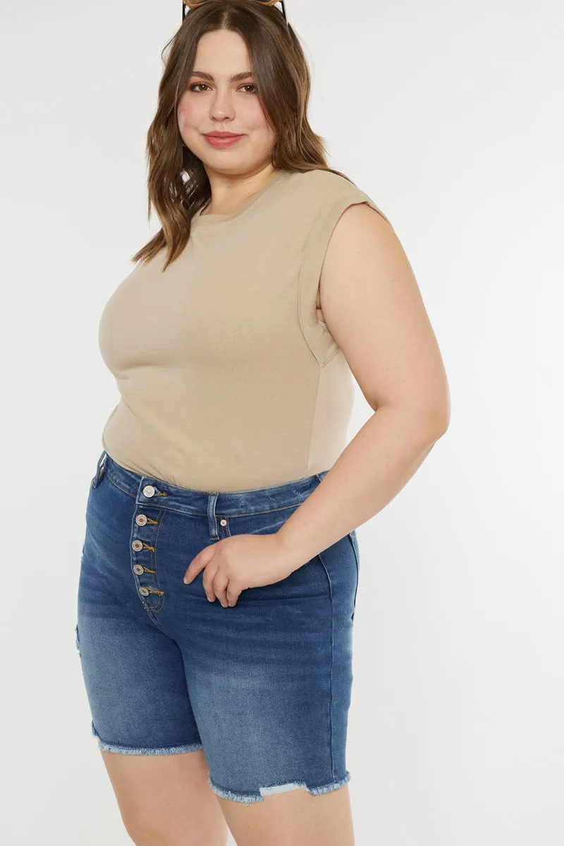 Tammy Ultra High Rise Bermuda Shorts (Plus Size)