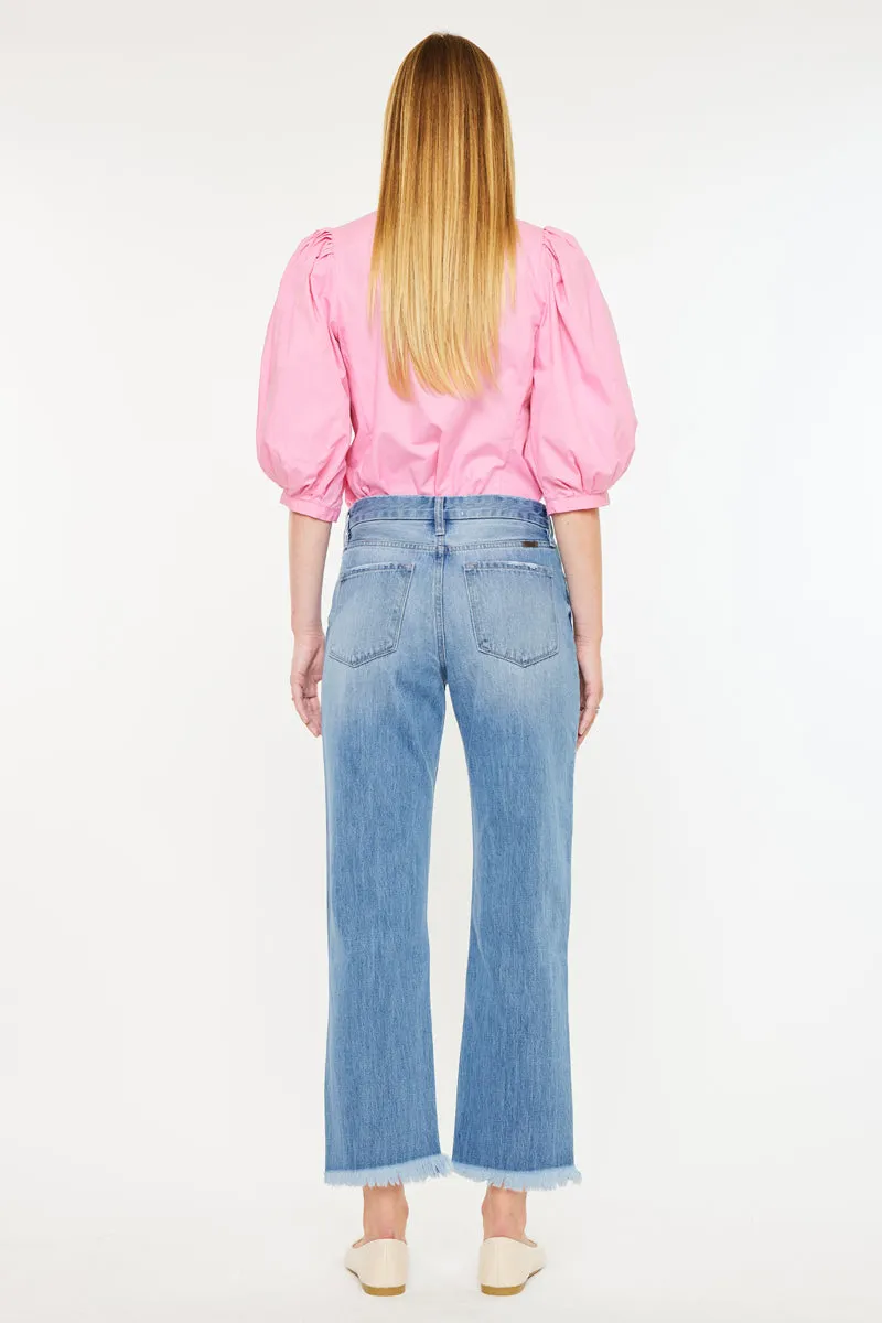 Taurus High Rise Straight Leg Jeans
