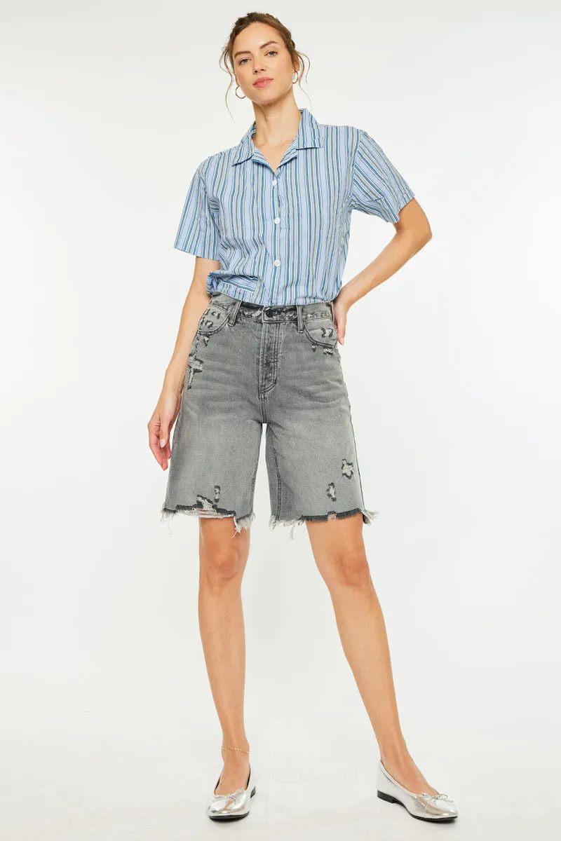 Theodora Ultra High Rise 90's Bermuda Shorts