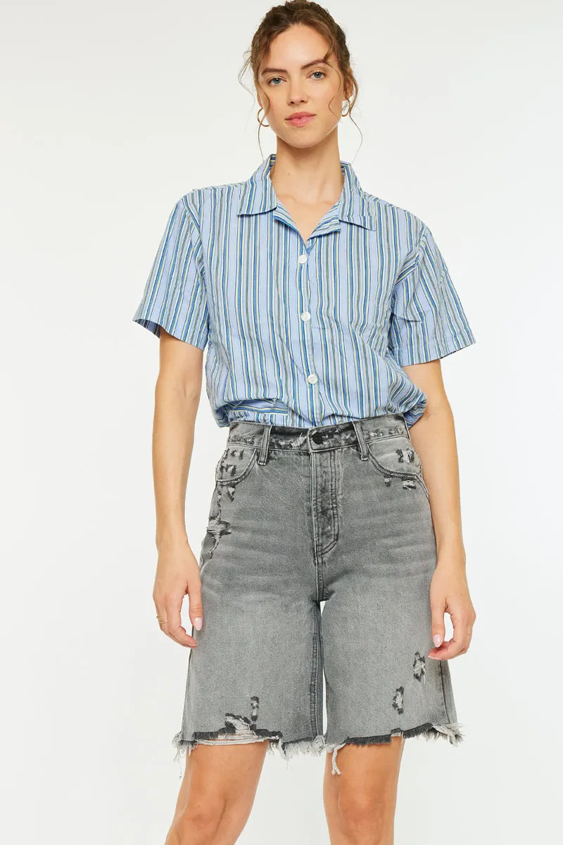 Theodora Ultra High Rise 90's Bermuda Shorts