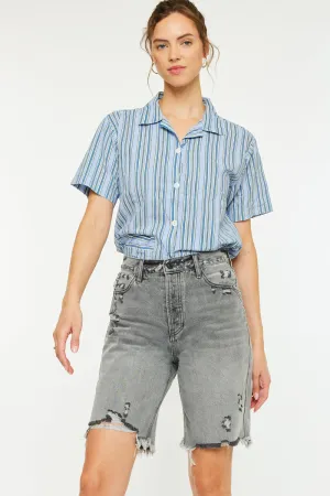 Theodora Ultra High Rise 90's Bermuda Shorts
