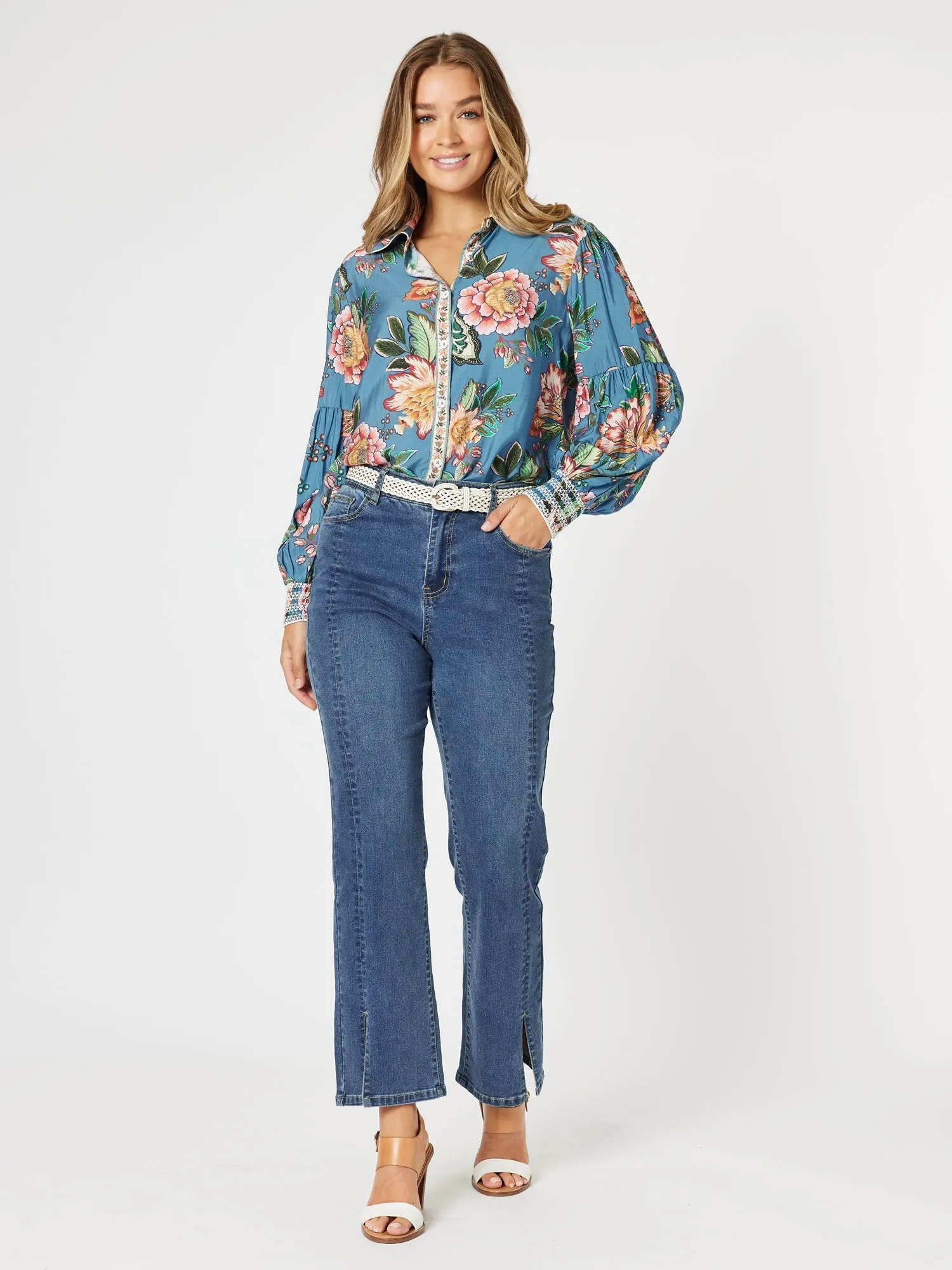 Threadz Vintage Rose Top Multi
