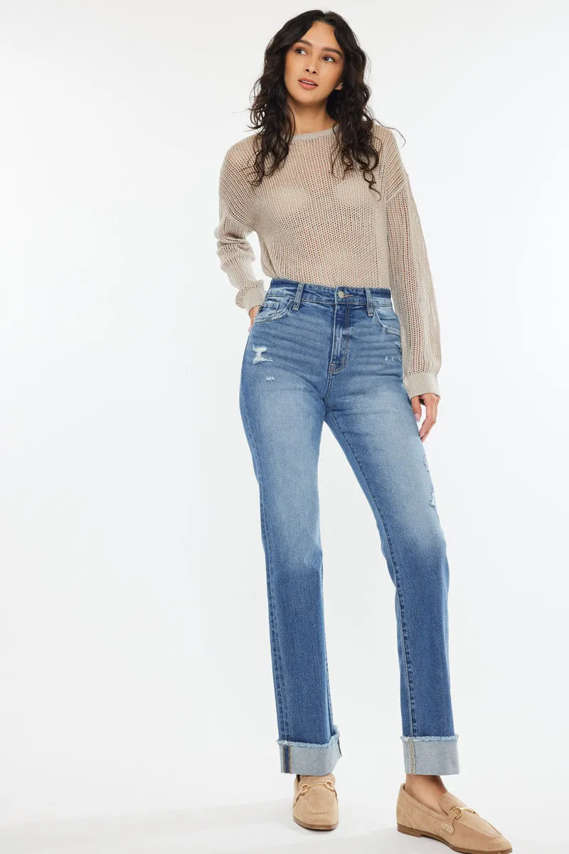 Trini High Rise Straight Jeans