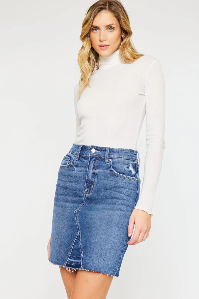 Trixie Fringed Hem Mini Skirt