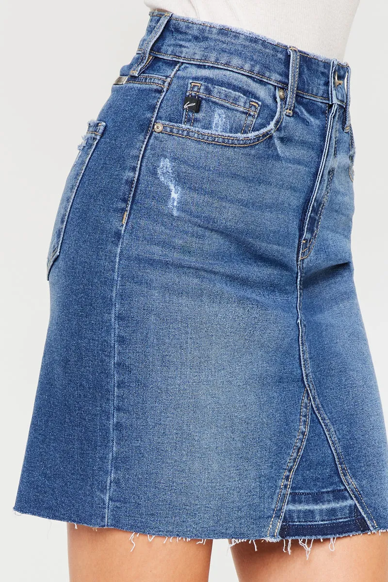 Trixie Fringed Hem Mini Skirt