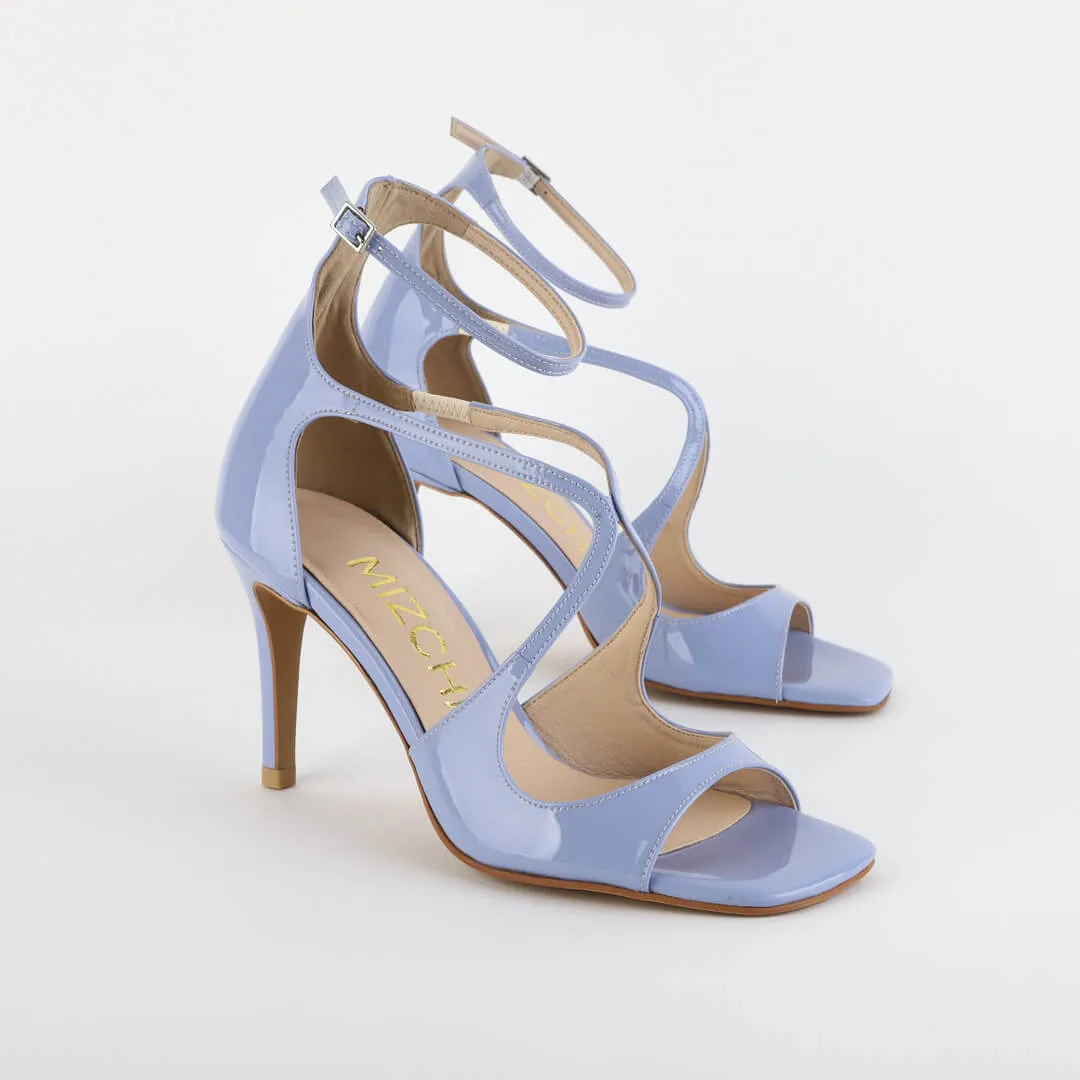 *UK size 2 - NEW CONFESSION - blue, 8cm heels