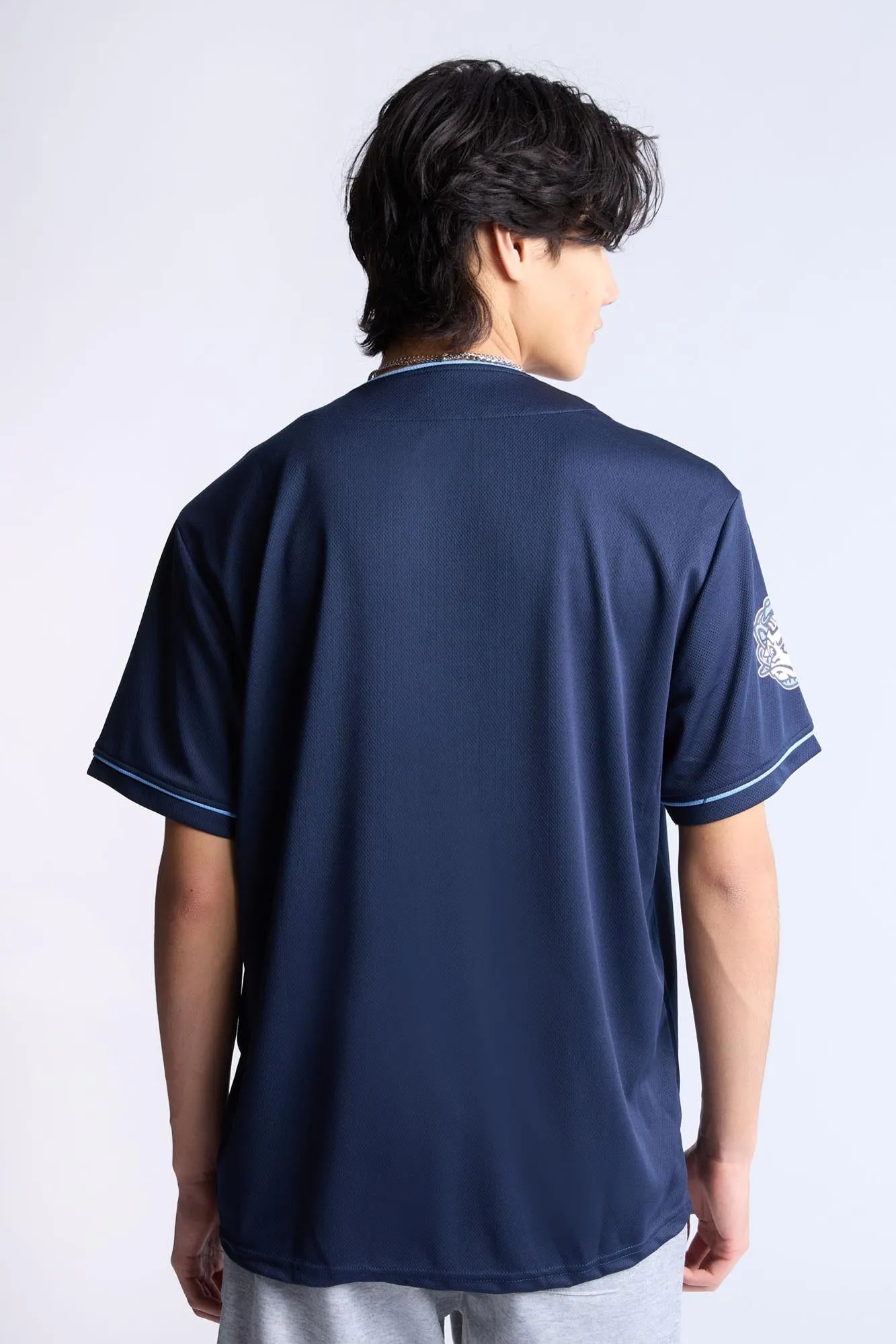 UNC Tar Heels Button-Up Baseball Jersey