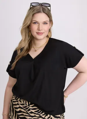 V-Neck Slub T-Shirt