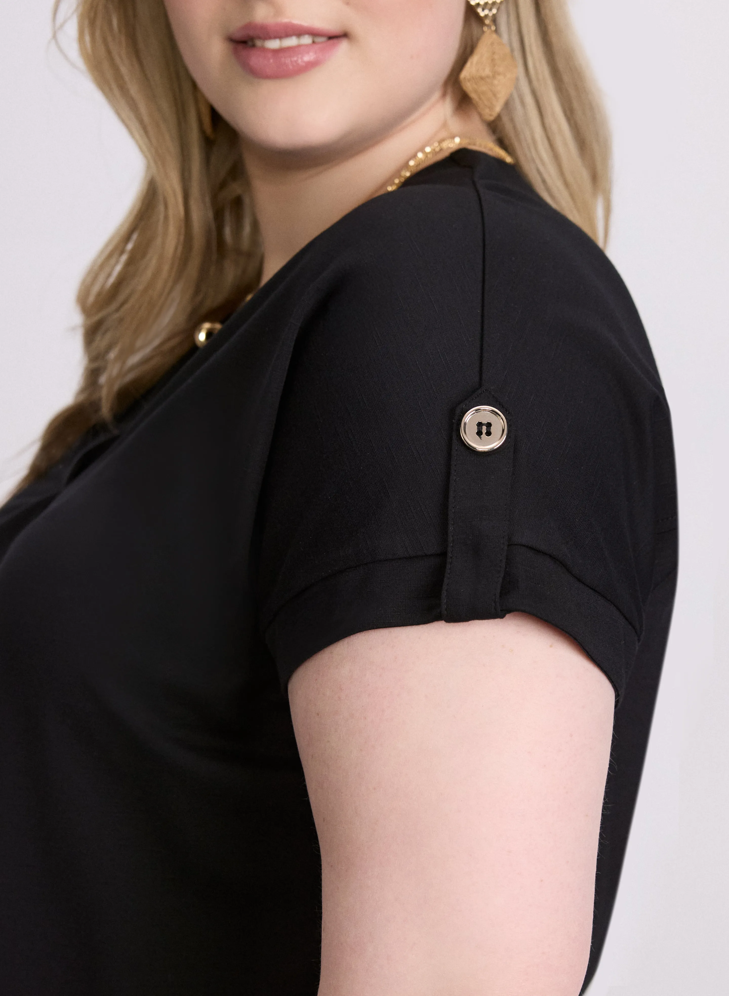 V-Neck Slub T-Shirt