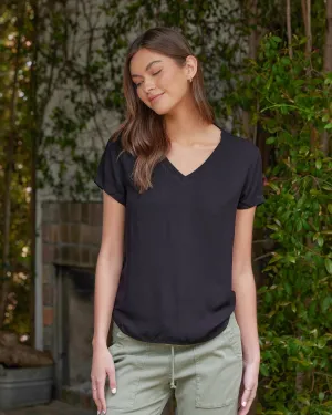 V-Neck Tee - Vintage Black