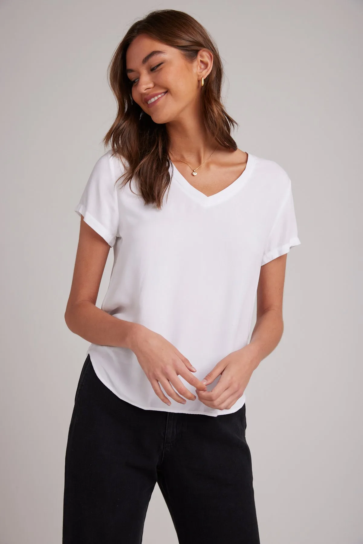 V-Neck Tee - White