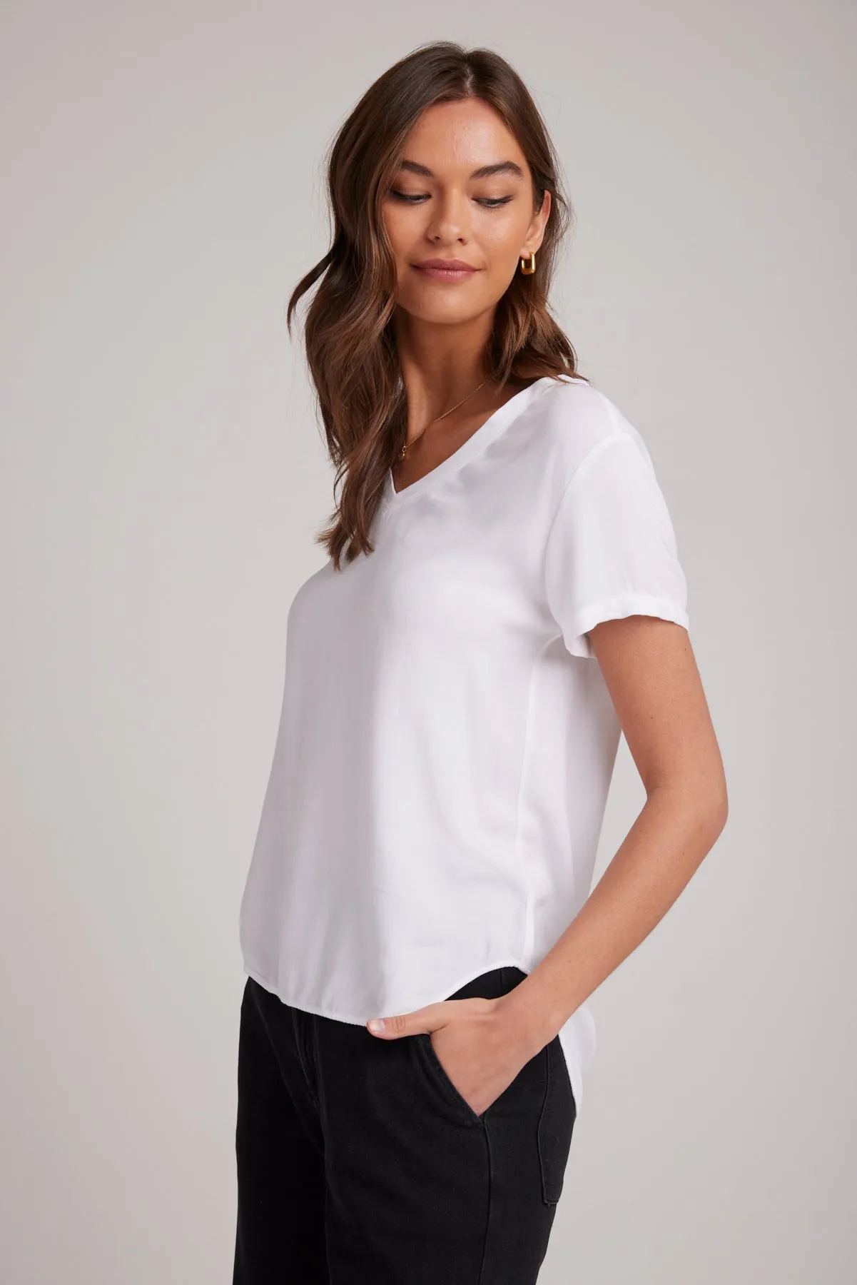 V-Neck Tee - White