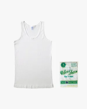 Velva Sheen 1-Pack Rib Tank Top - White