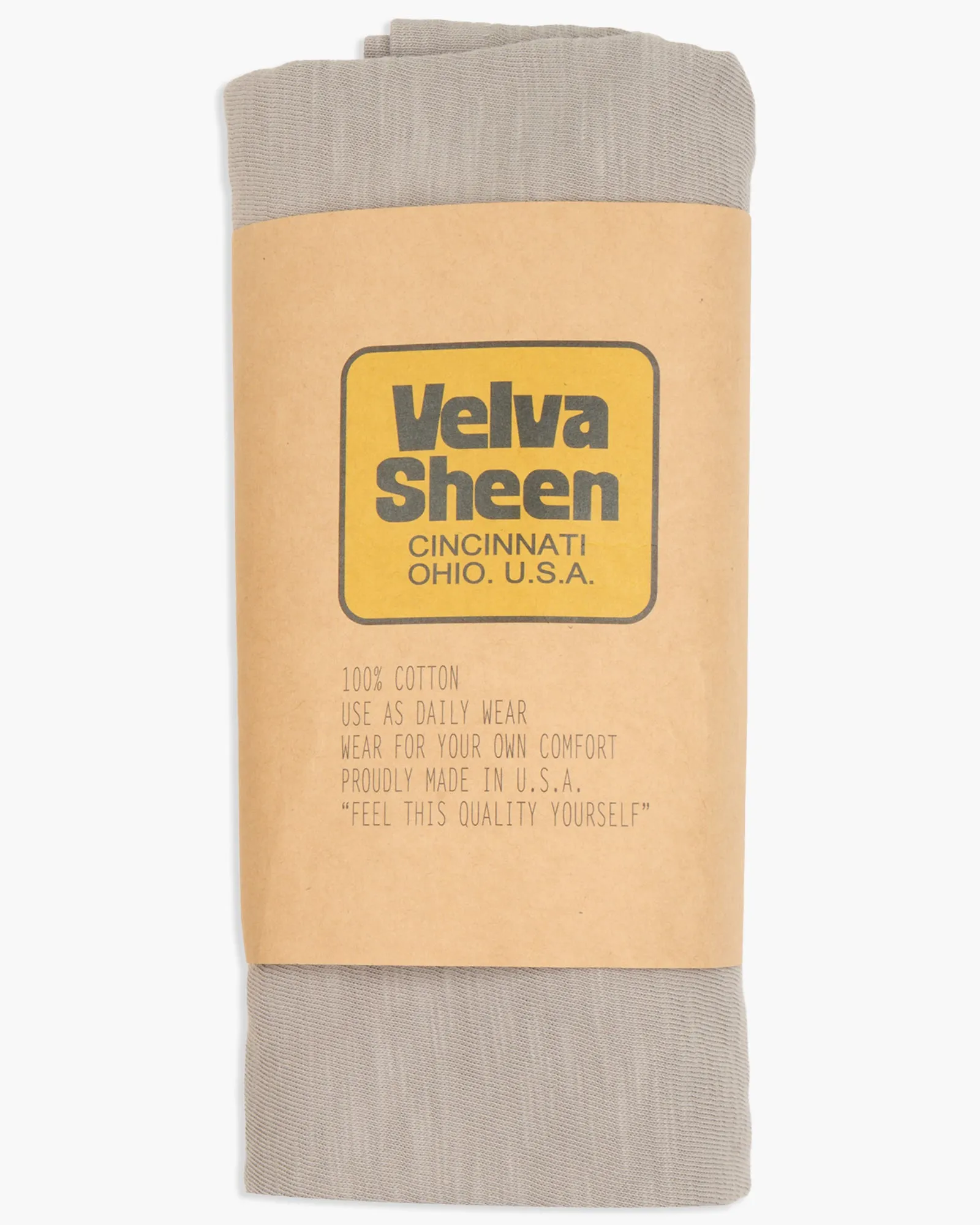 Velva Sheen Rolled S/S Regular Tee - Grey