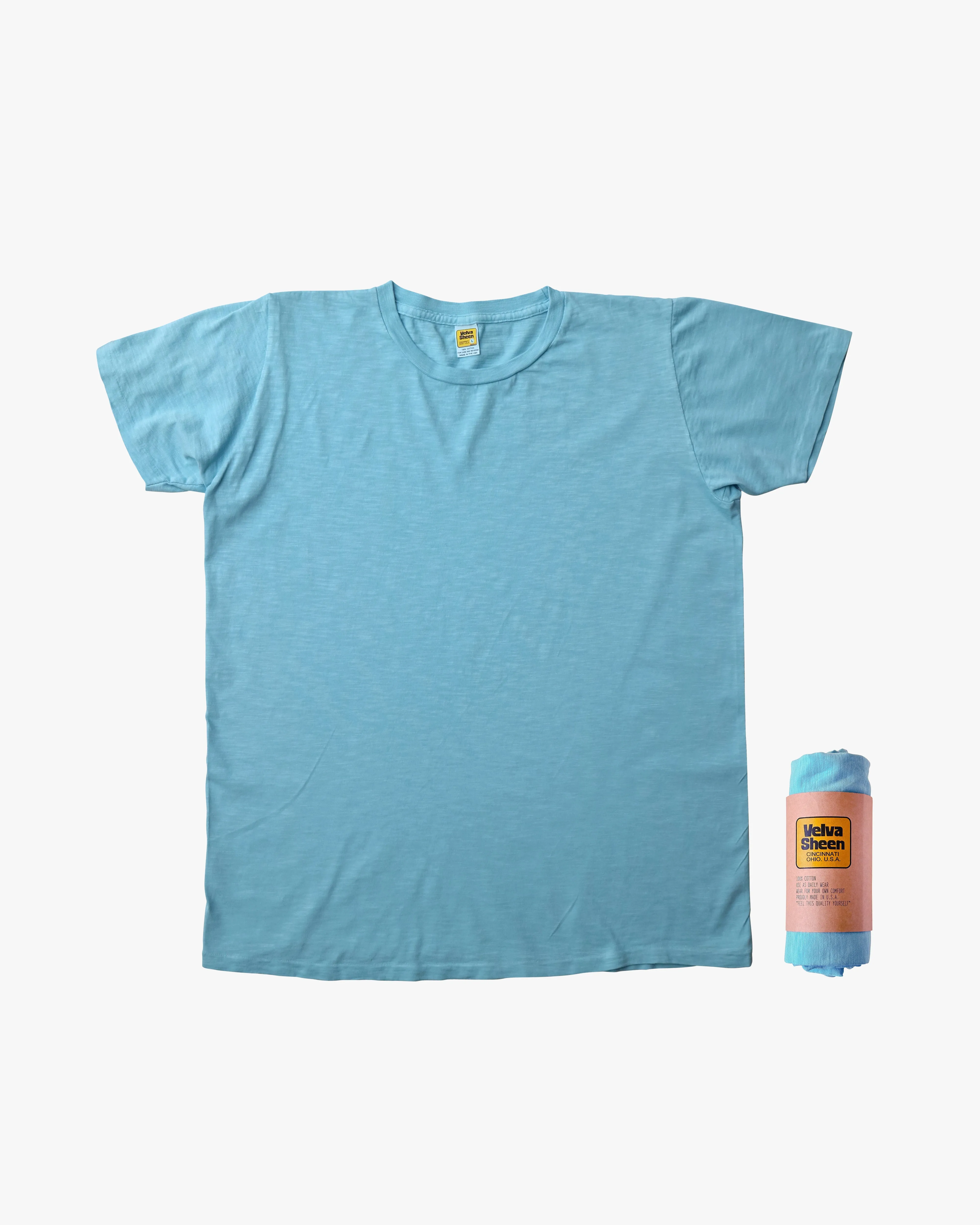 Velva Sheen Rolled S/S Regular Tee - Jade