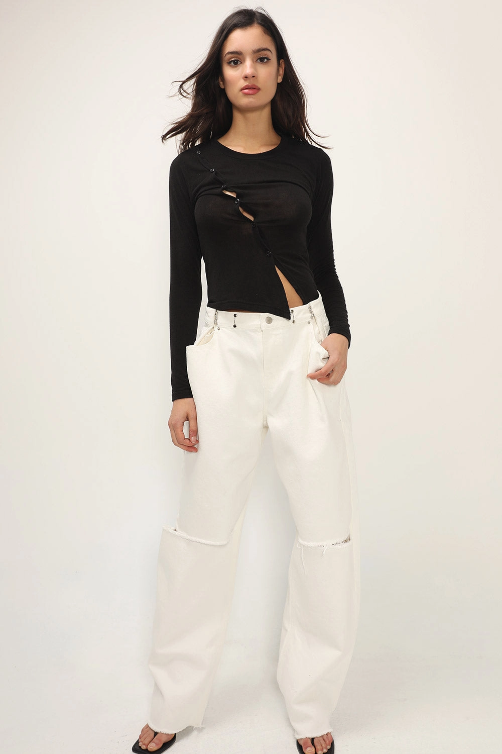 Vera Slash Cutout Jeans
