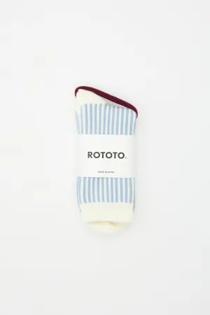 Vertical Stripe Socks Blue