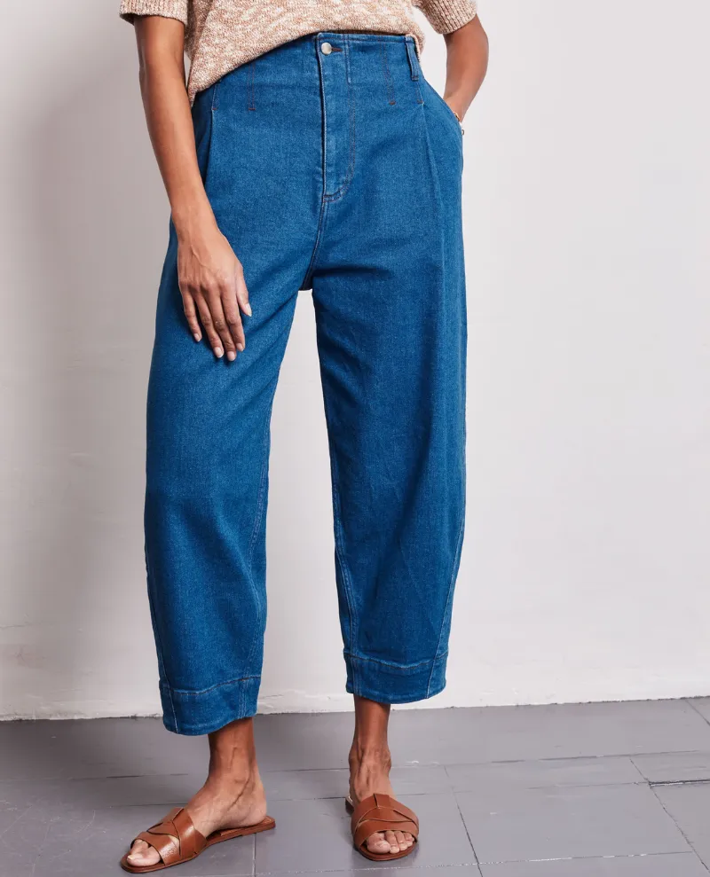 Vivere Waverly Blue Barrel Jeans