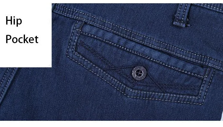 West Louis™ Elastic High Waist Casual Jeans