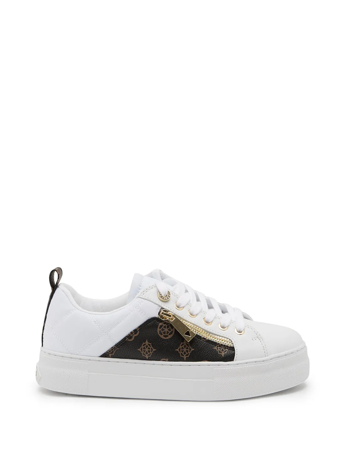 White Ganela Low Top Sneakers