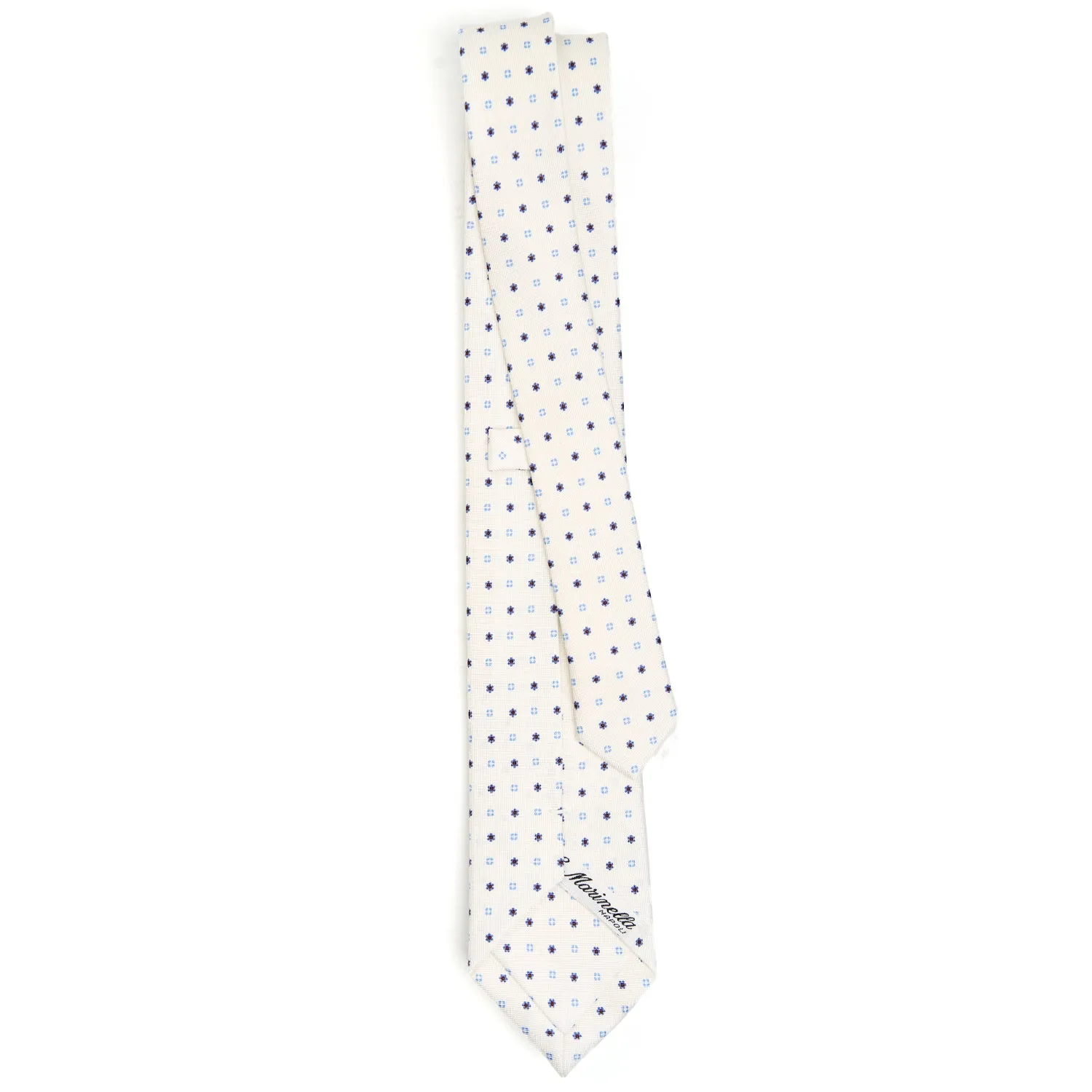 WHITE SARTORIAL 7 CM SILK TIE