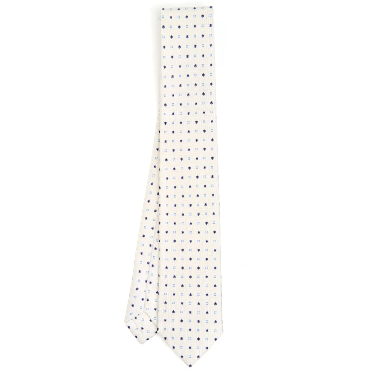 WHITE SARTORIAL 7 CM SILK TIE