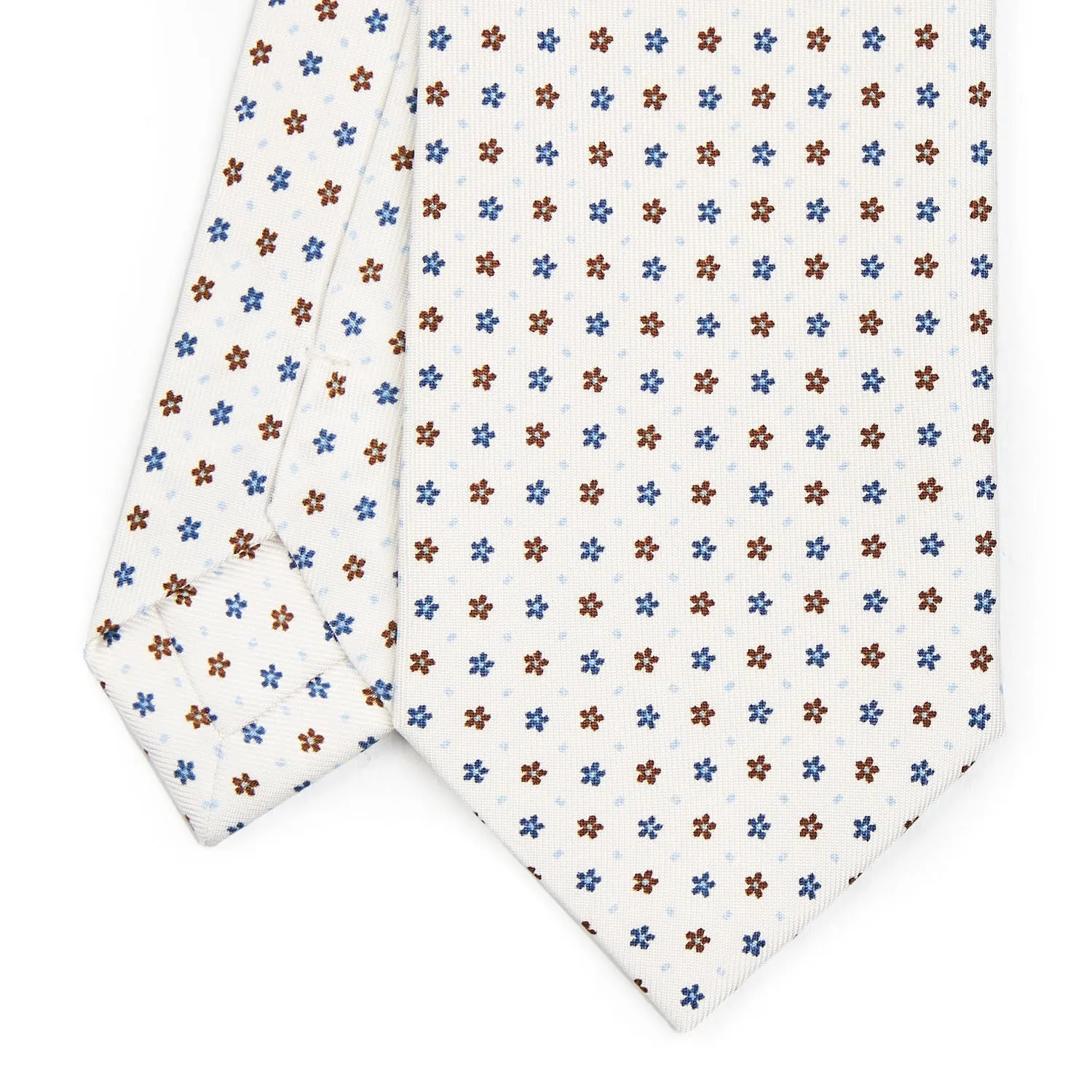 WHITE SARTORIAL CLASSIC SILK TIE