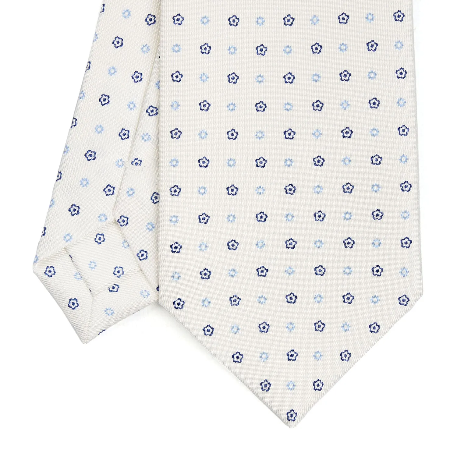 WHITE SARTORIAL CLASSIC SILK TIE