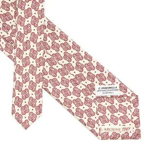 WHITE SILK TIE