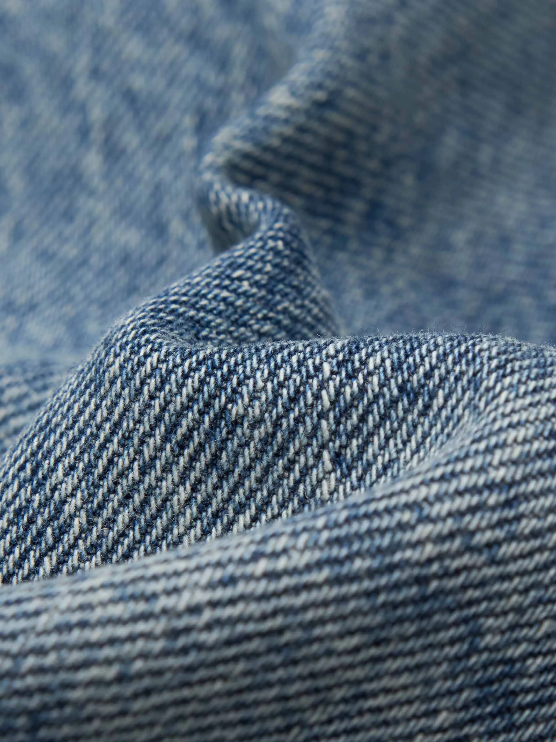 Wide Leg Blue Denim Jeans