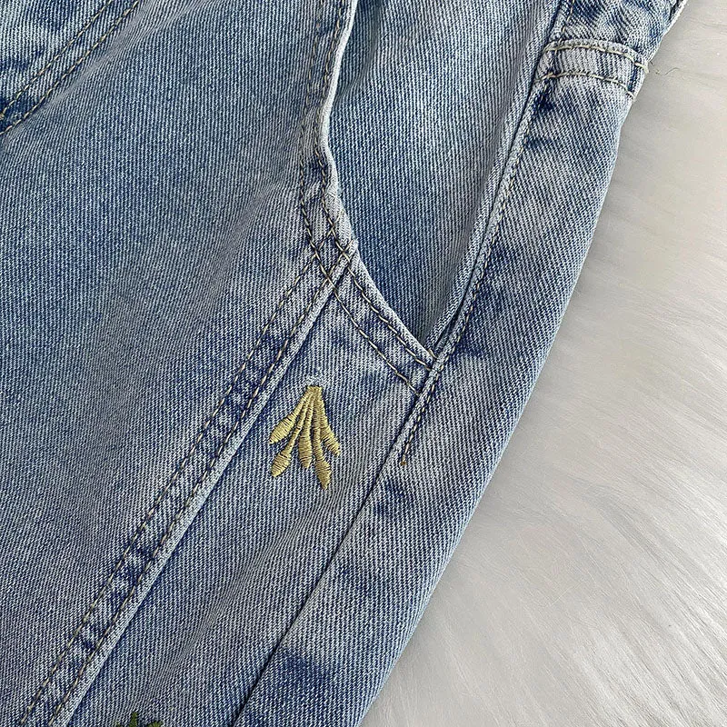 Wildflower Mom Jeans (Light Blue)