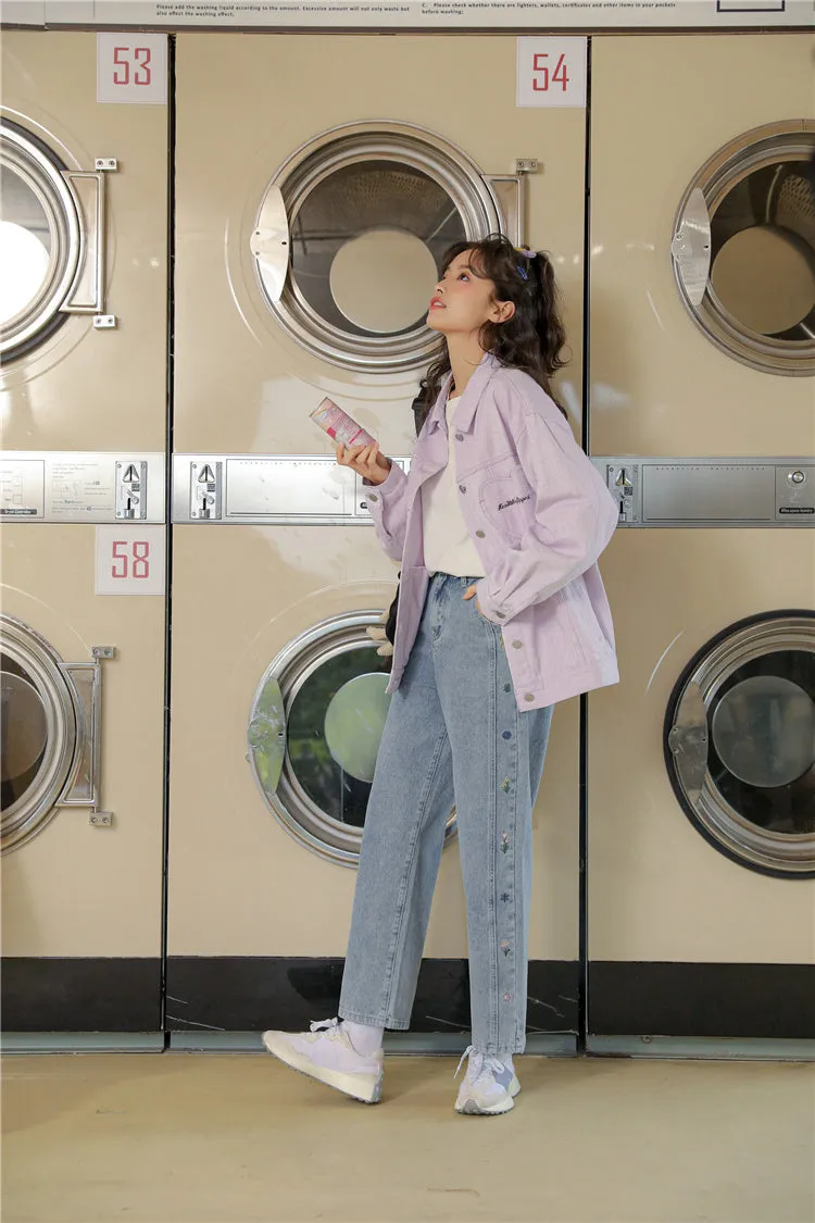 Wildflower Mom Jeans (Light Blue)