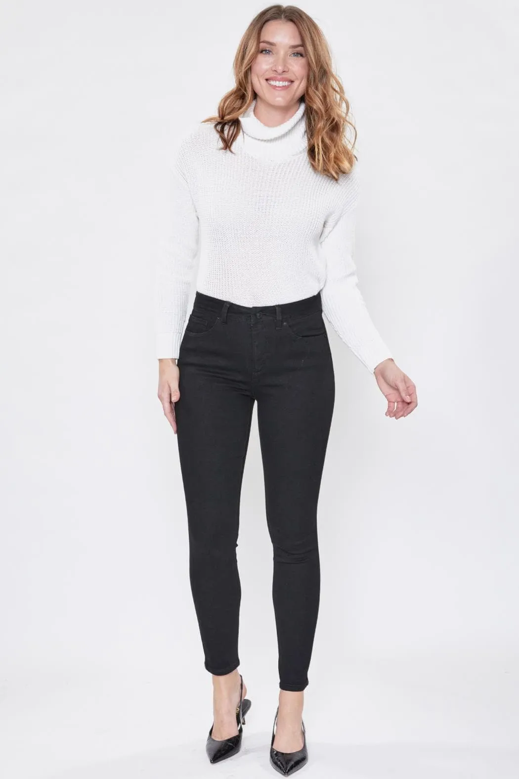 Women's Tummy Control High Rise Essential Skinny Jeans