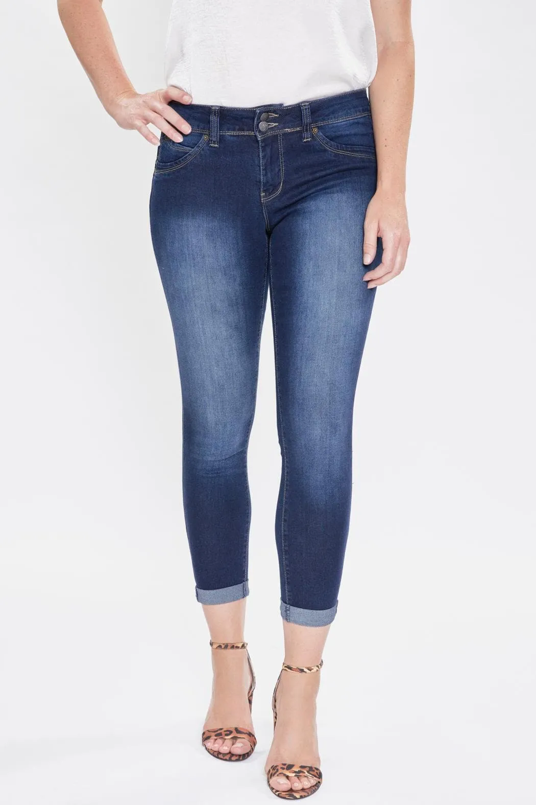 Women's WannaBettaButt 2-Button Cuffed Jean