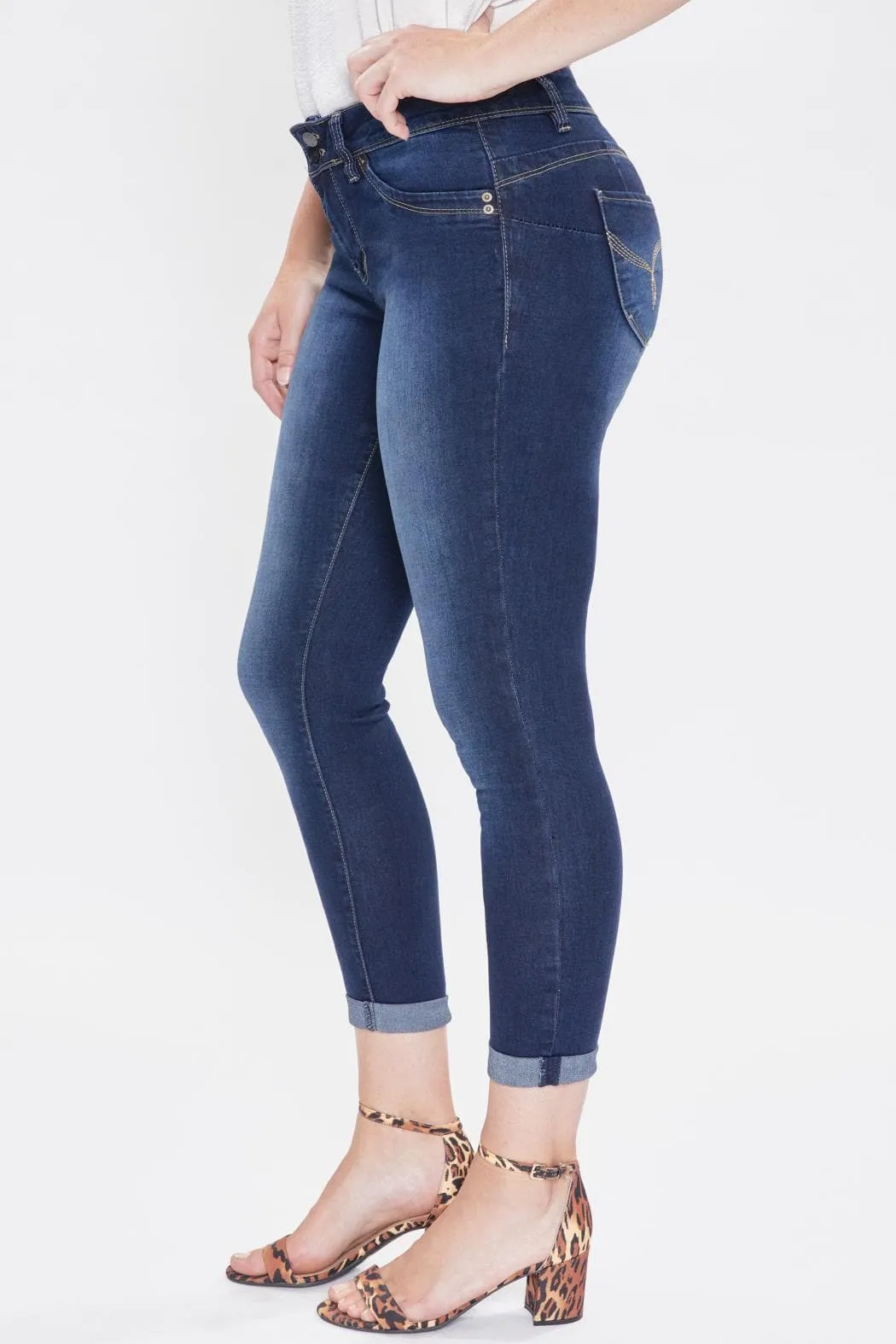 Women's WannaBettaButt 2-Button Cuffed Jean