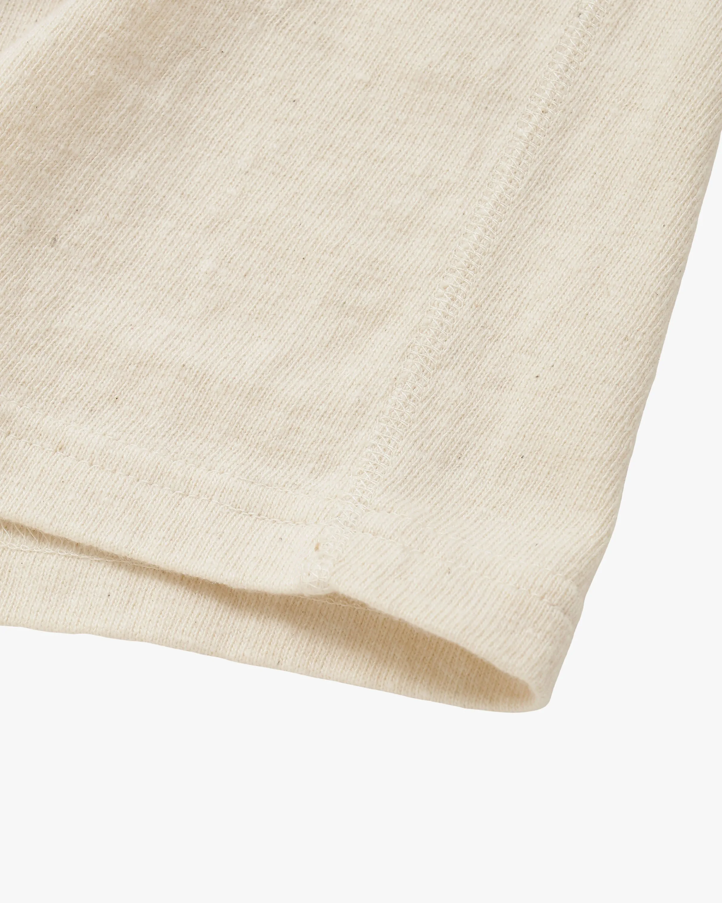 Wonder Looper ELS Recycled Cotton Slub T Shirt - Ecru