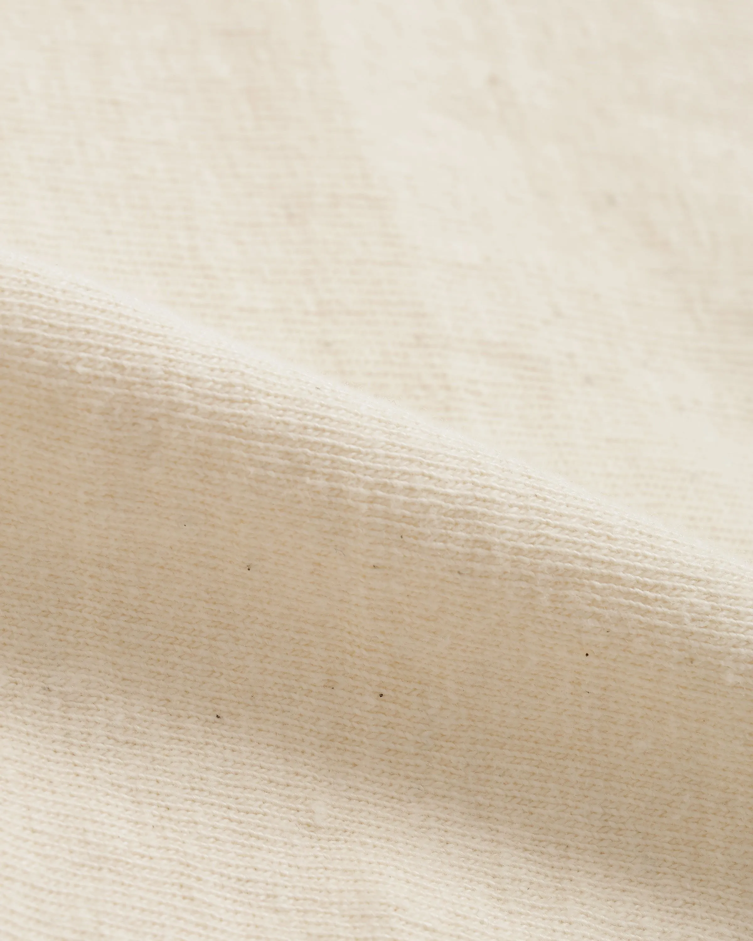 Wonder Looper ELS Recycled Cotton Slub T Shirt - Ecru