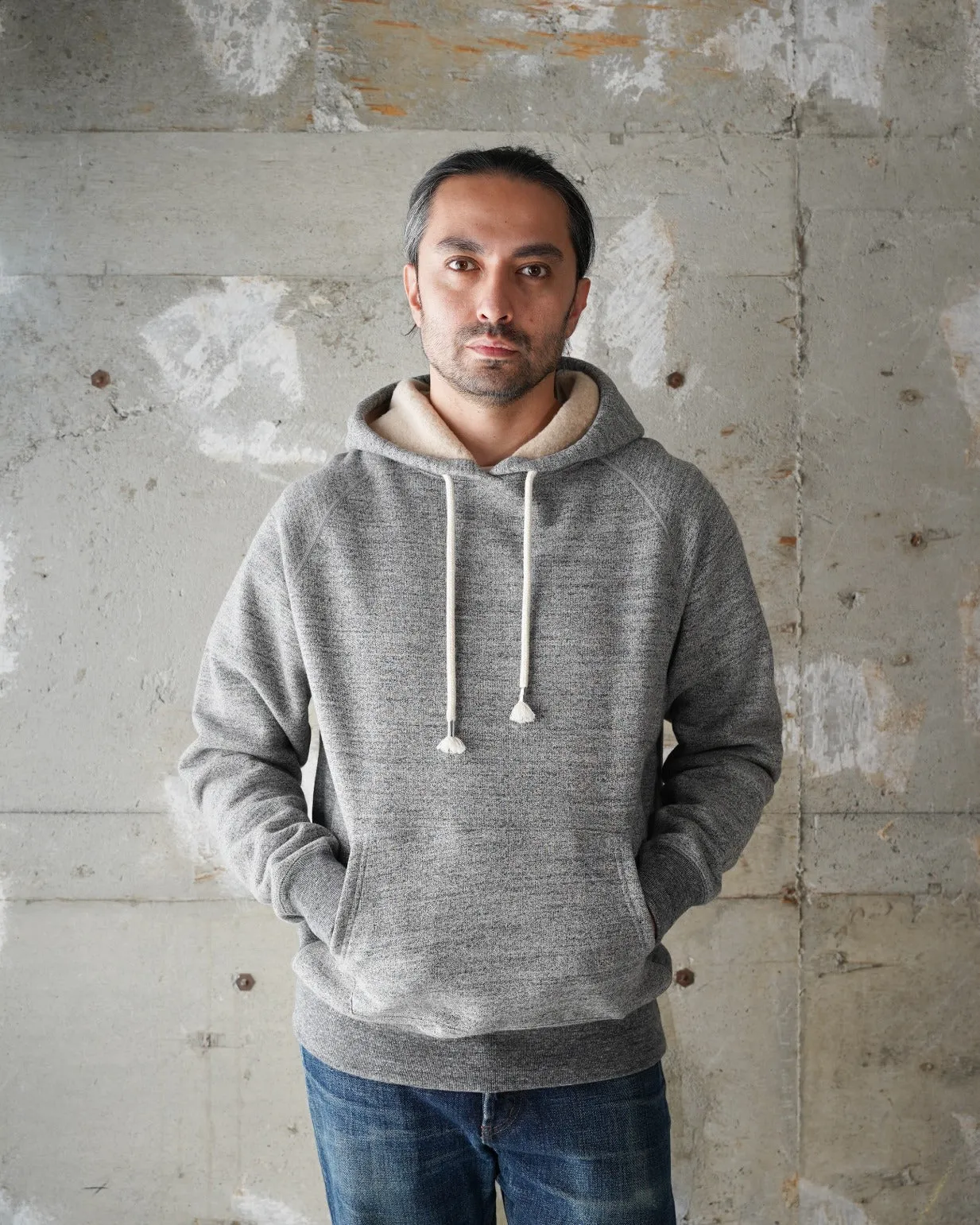 Wonder Looper Fleeced Foxfibre® Pullover Hoodie - Charcoal