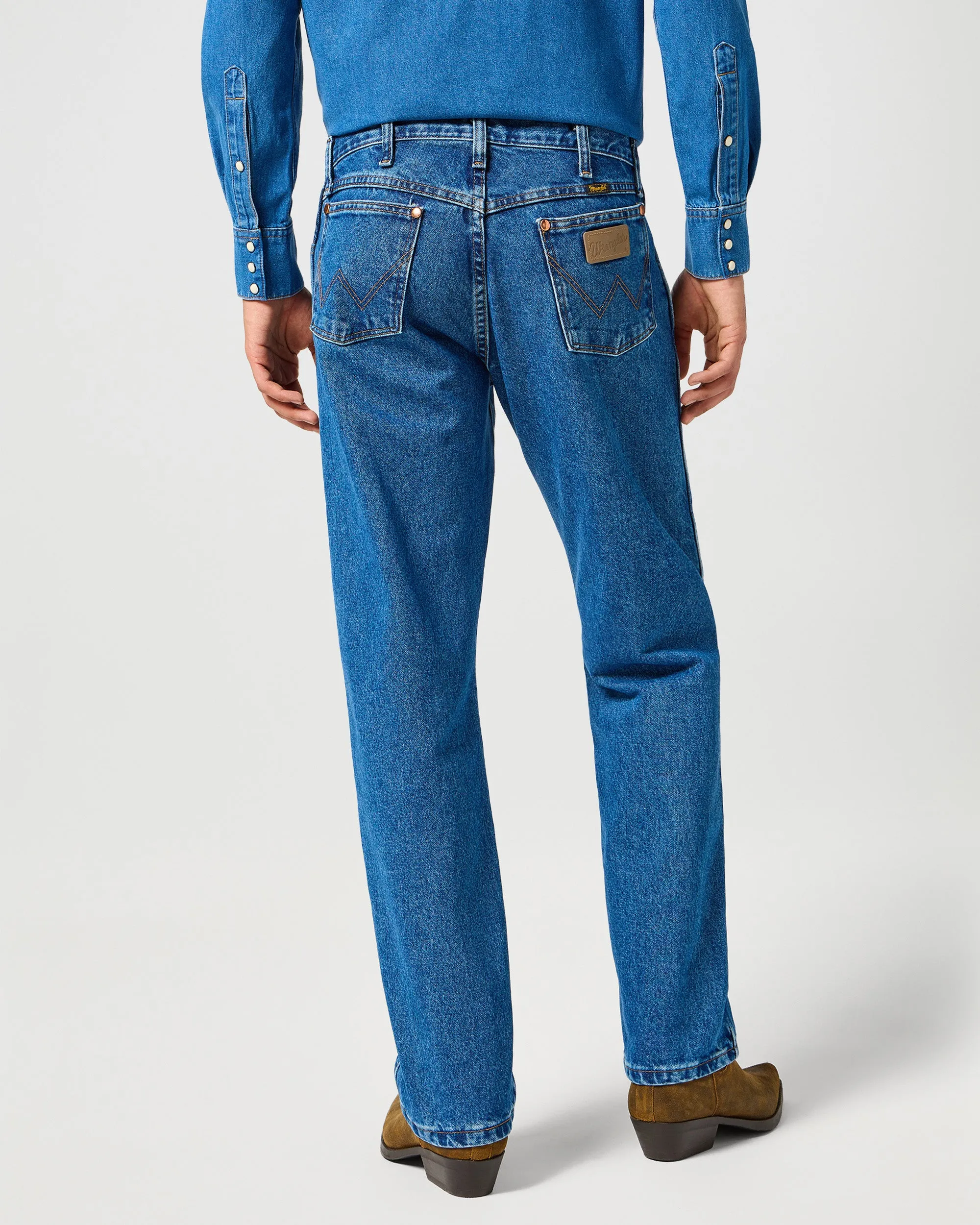 Wrangler 13MWZ Original Cowboy Cut Mens Jeans - Stonewashed