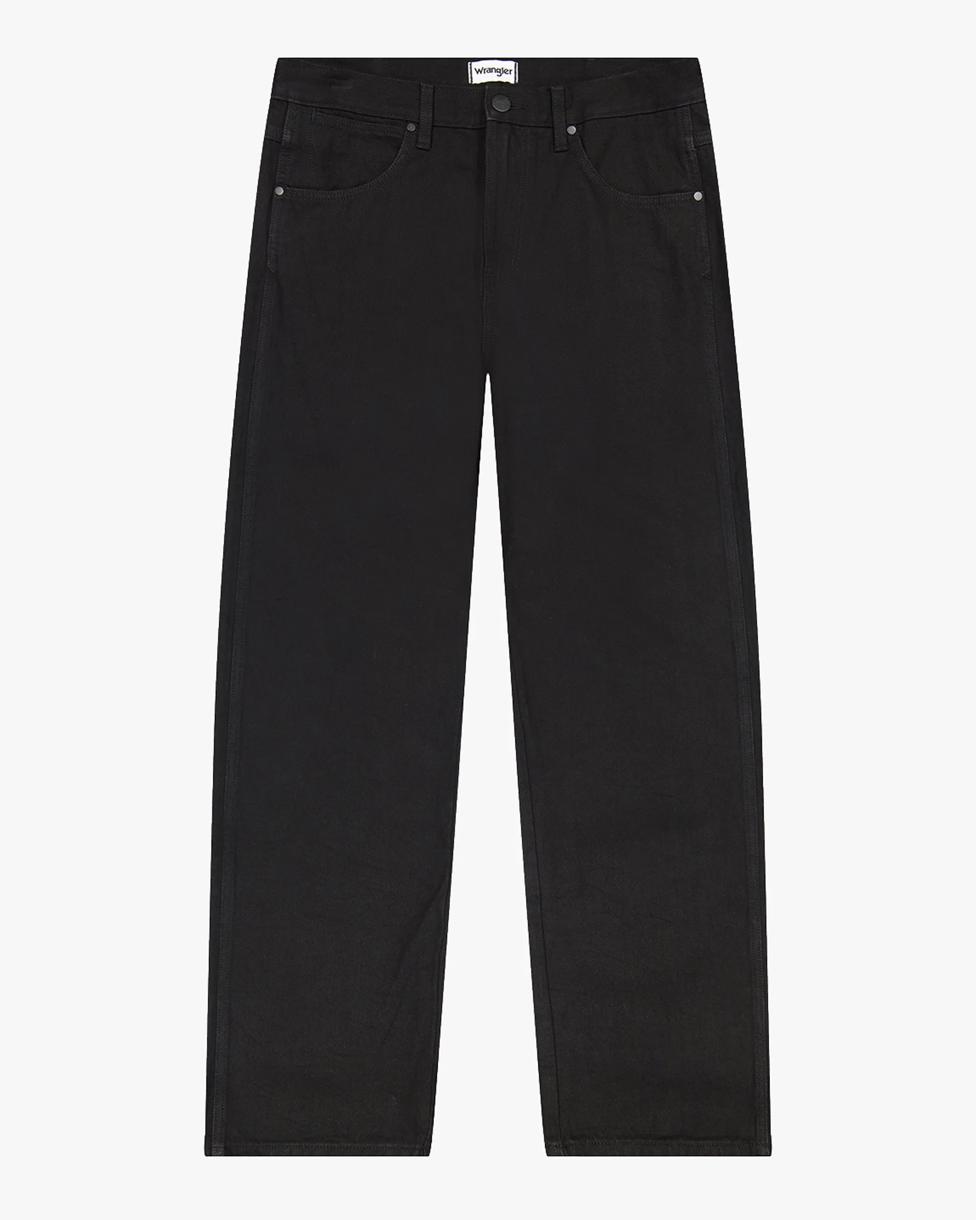 Wrangler Frontier Relaxed Straight Mens Jeans - Jet Wash