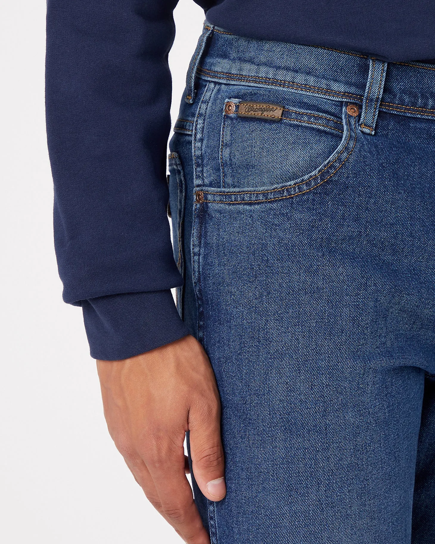 Wrangler Texas Stretch Authentic Straight Mens Jeans - The Rock