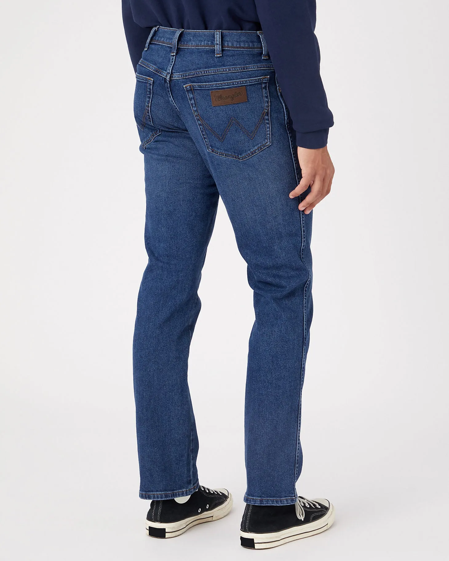 Wrangler Texas Stretch Authentic Straight Mens Jeans - The Rock